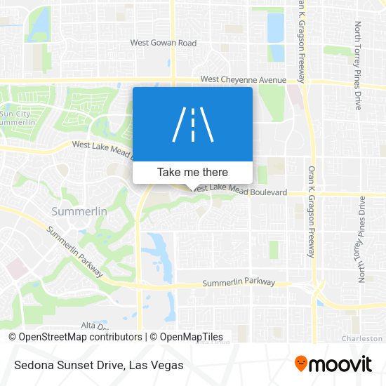 Sedona Sunset Drive map