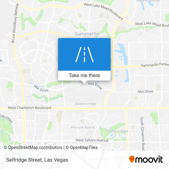 Selfridge Street map