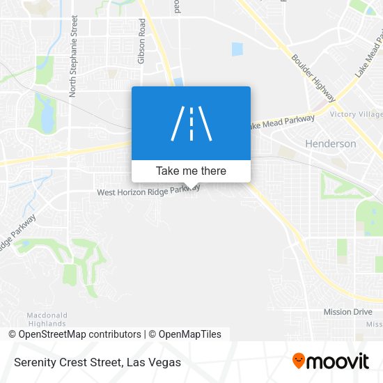 Serenity Crest Street map