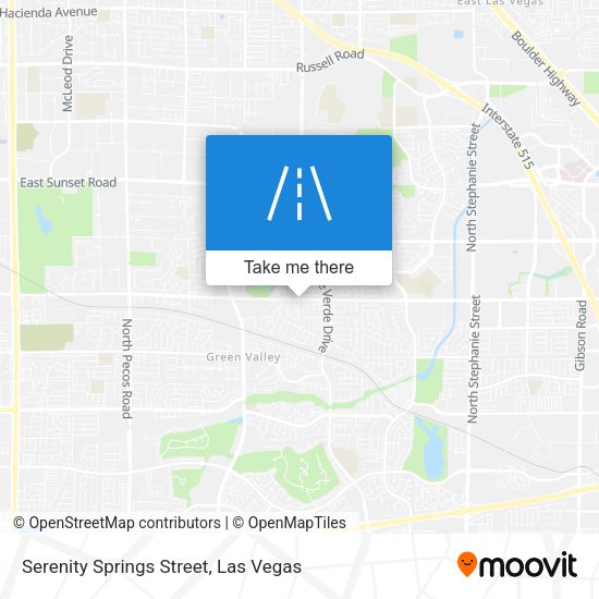 Mapa de Serenity Springs Street
