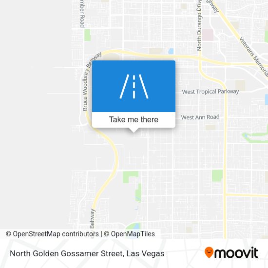 North Golden Gossamer Street map