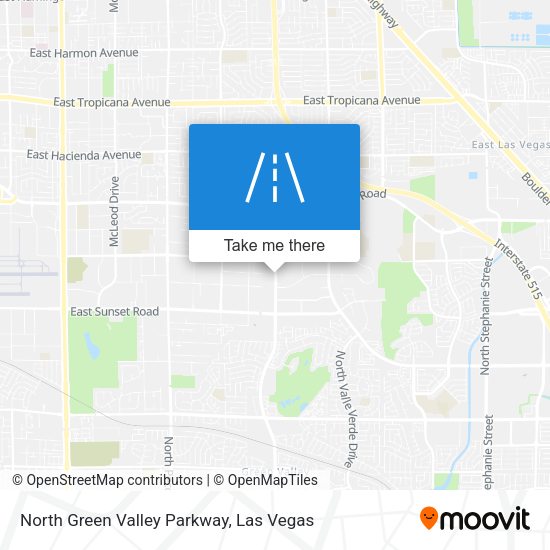 Mapa de North Green Valley Parkway