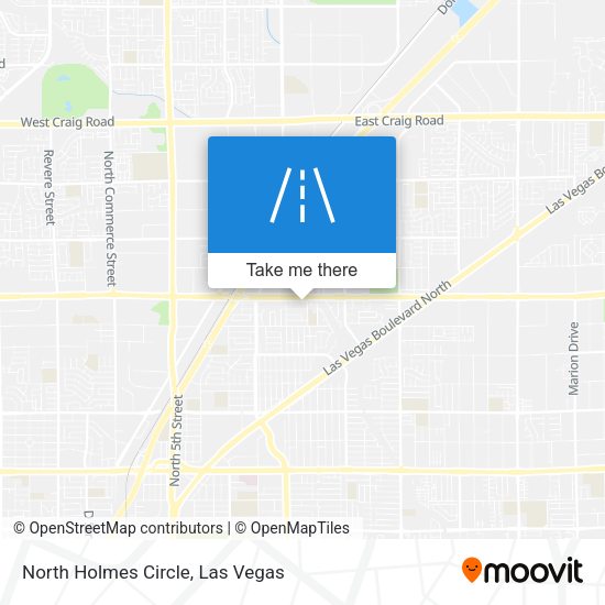 North Holmes Circle map