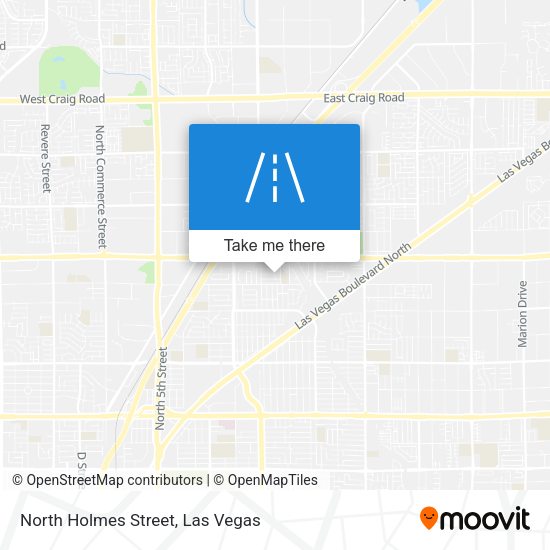 North Holmes Street map