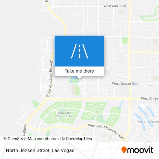 North Jensen Street map