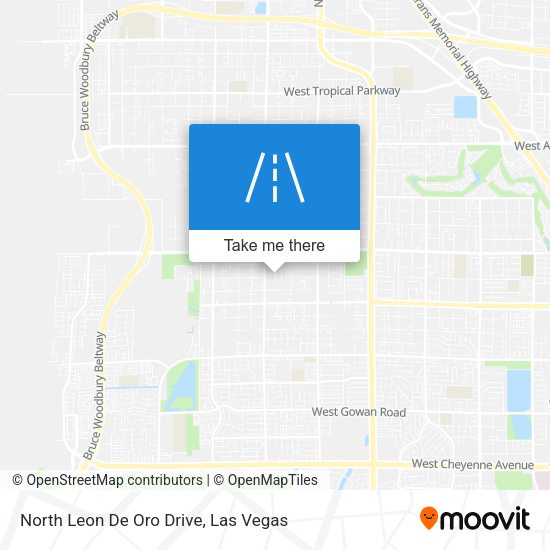North Leon De Oro Drive map