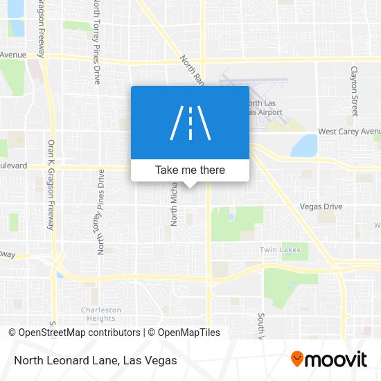 North Leonard Lane map