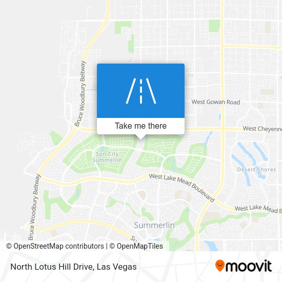 Mapa de North Lotus Hill Drive