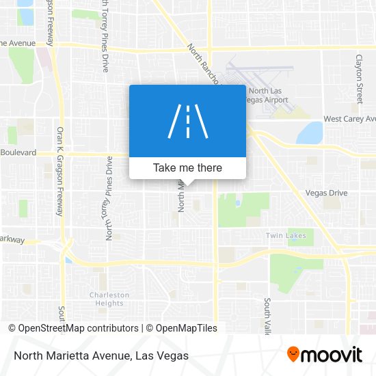 North Marietta Avenue map