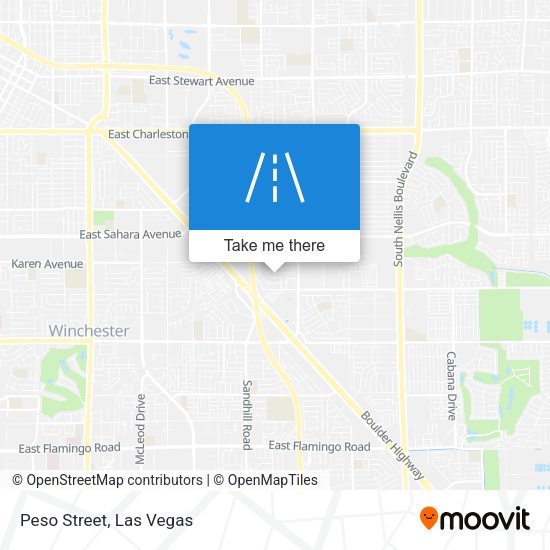 Mapa de Peso Street