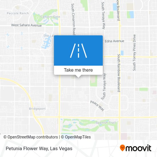 Mapa de Petunia Flower Way