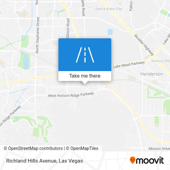 Richland Hills Avenue map