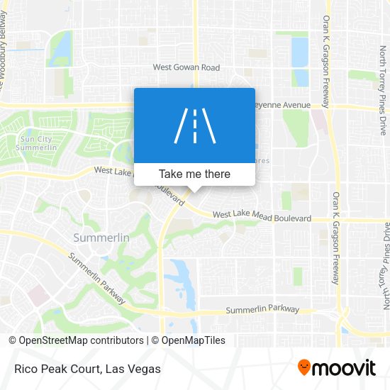 Mapa de Rico Peak Court