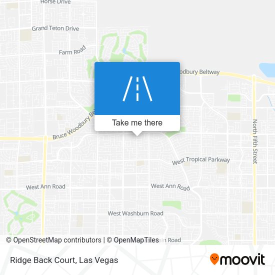 Ridge Back Court map