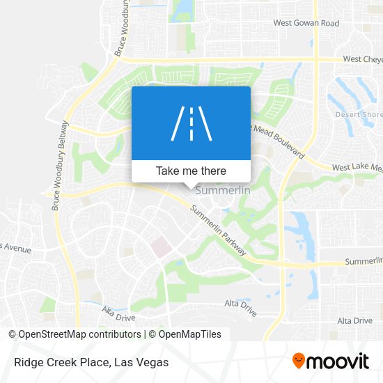 Ridge Creek Place map