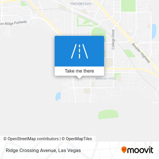 Ridge Crossing Avenue map