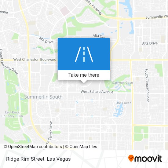 Mapa de Ridge Rim Street