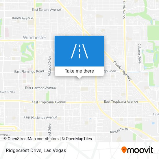 Ridgecrest Drive map