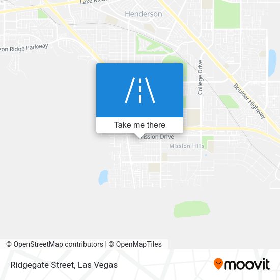 Ridgegate Street map