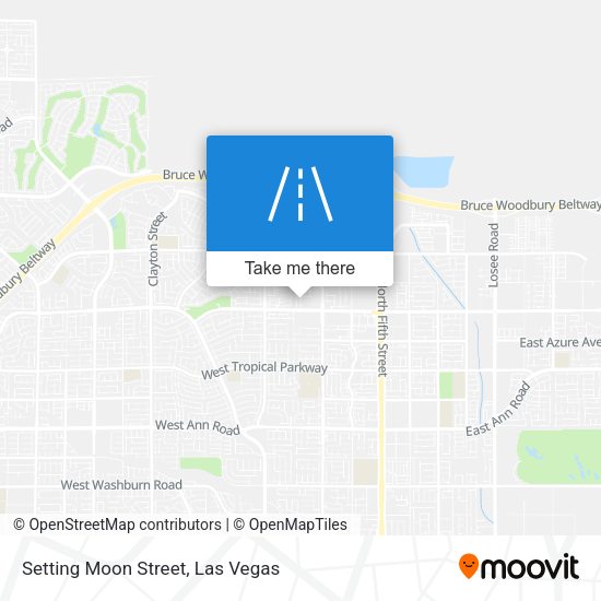 Setting Moon Street map