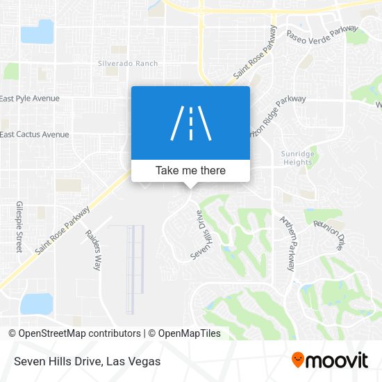 Seven Hills Drive map