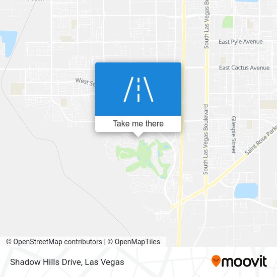 Shadow Hills Drive map