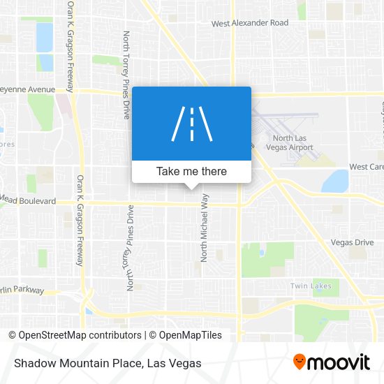 Shadow Mountain Place map