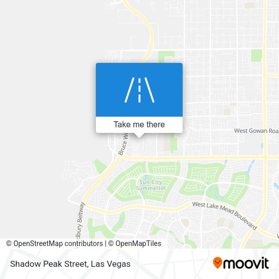 Shadow Peak Street map