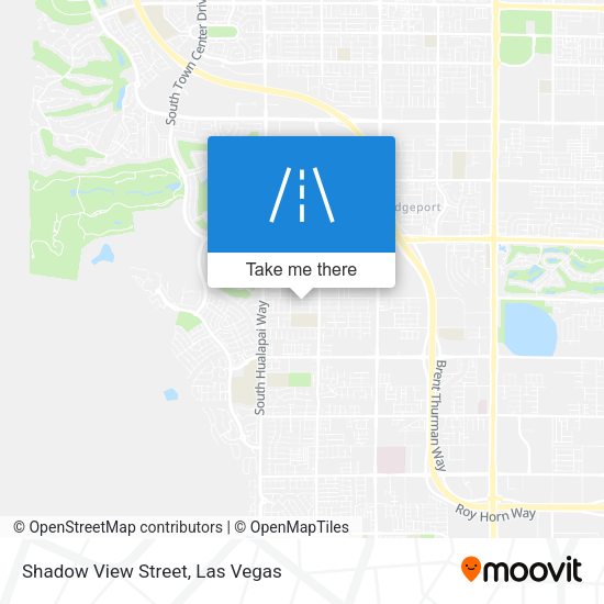 Shadow View Street map