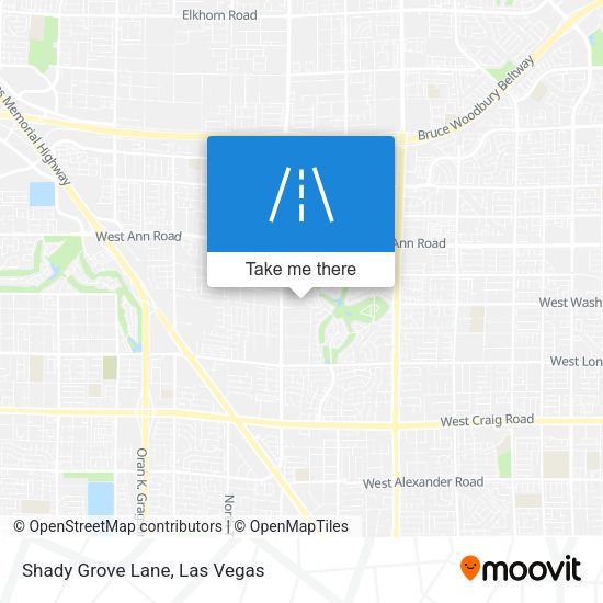 Shady Grove Lane map