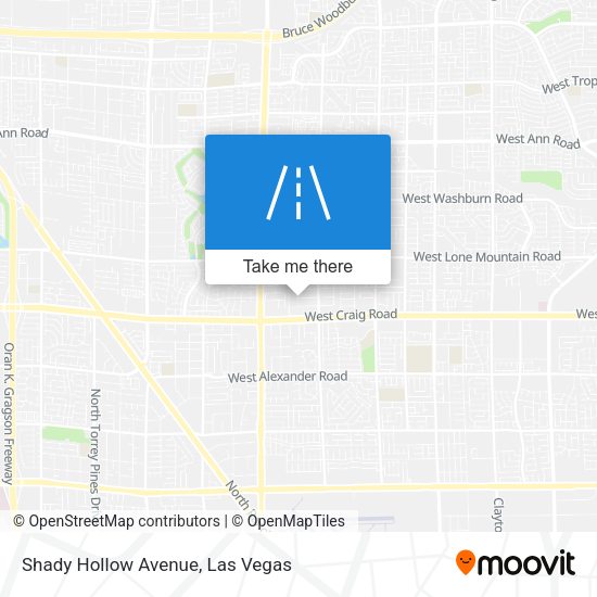 Shady Hollow Avenue map