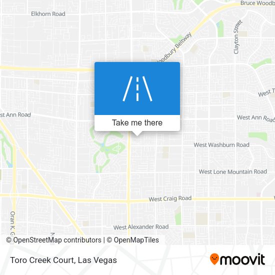Toro Creek Court map