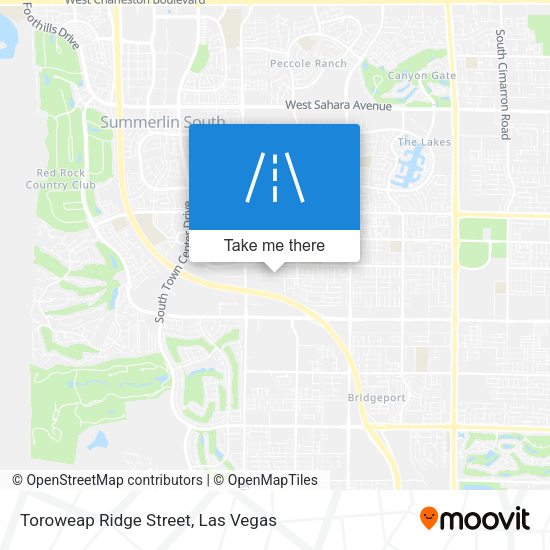 Toroweap Ridge Street map
