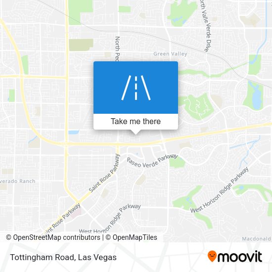 Tottingham Road map