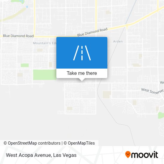 West Acopa Avenue map