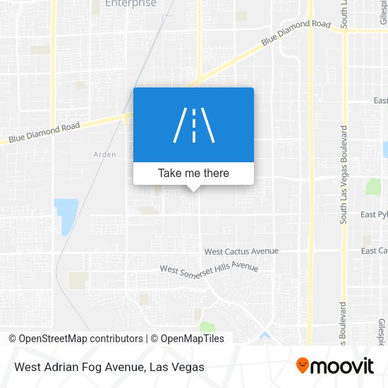 West Adrian Fog Avenue map