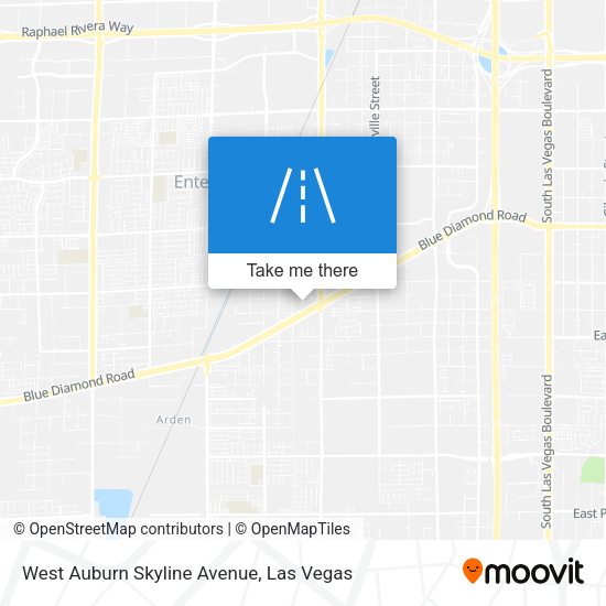 Mapa de West Auburn Skyline Avenue