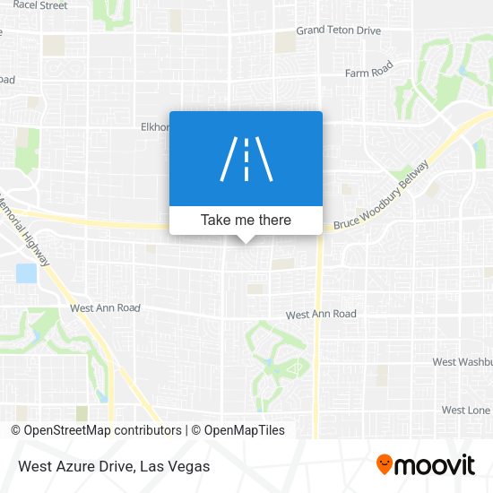 West Azure Drive map