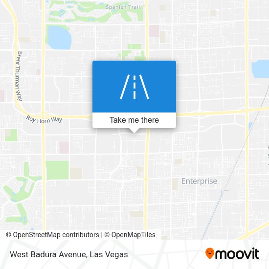West Badura Avenue map