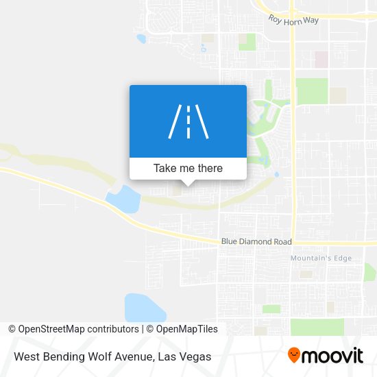 West Bending Wolf Avenue map
