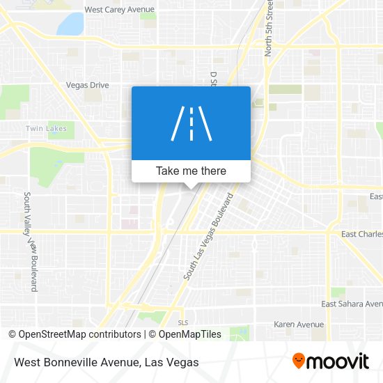 West Bonneville Avenue map