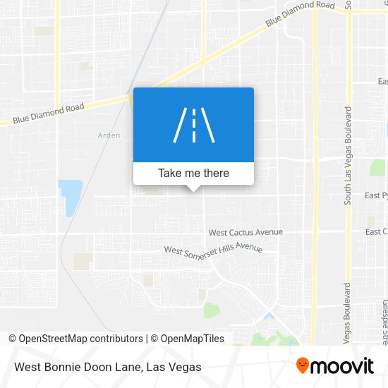 West Bonnie Doon Lane map