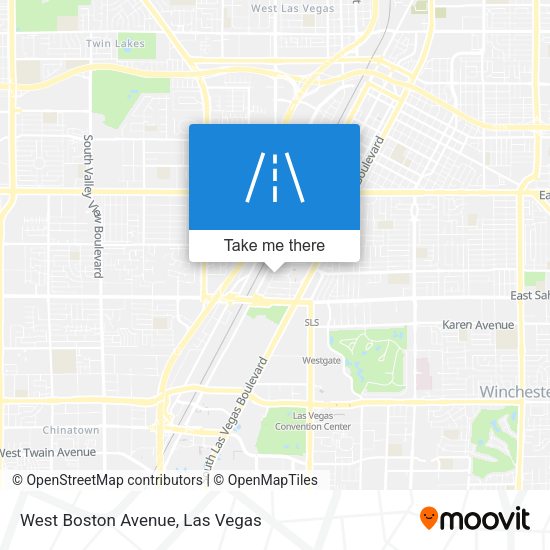 West Boston Avenue map