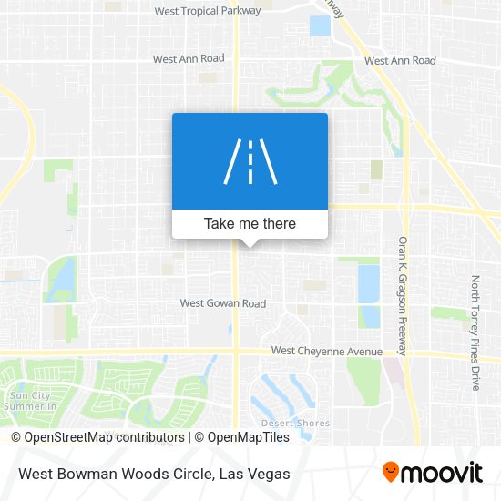 Mapa de West Bowman Woods Circle