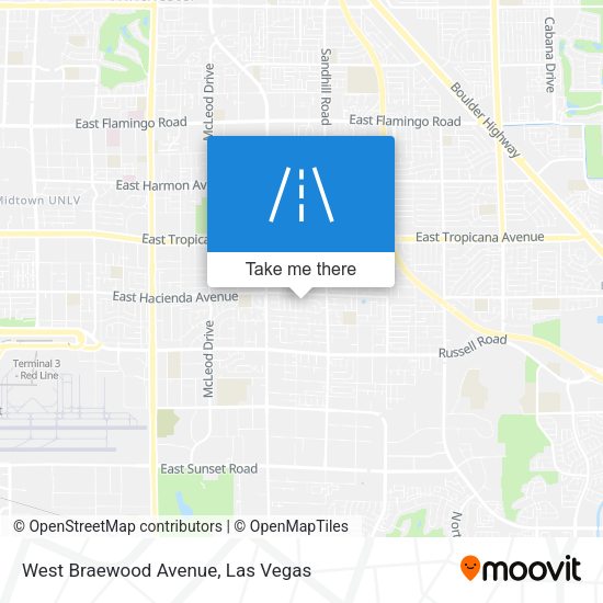 West Braewood Avenue map