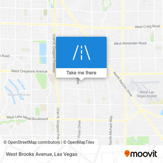 Mapa de West Brooks Avenue