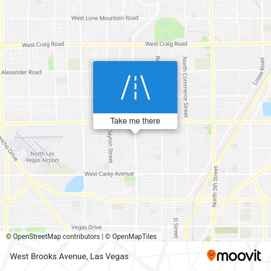 West Brooks Avenue map