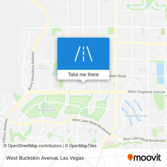 West Buckskin Avenue map