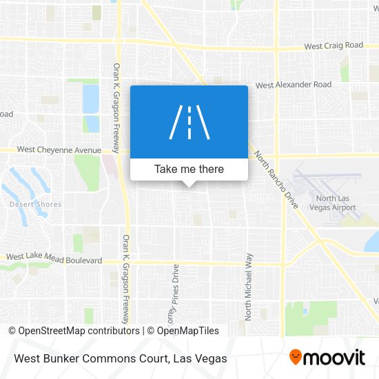 West Bunker Commons Court map