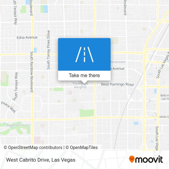 West Cabrito Drive map